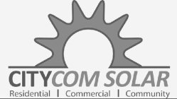 CITYCOM SOLAR RESIDENTIAL COMMERCIAL COMMUNITY