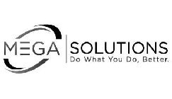 MEGA SOLUTIONS DO WHAT YOU DO, BETTER.