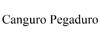 CANGURO PEGADURO