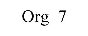ORG 7