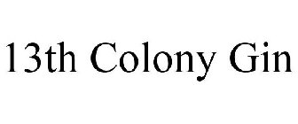 13TH COLONY GIN