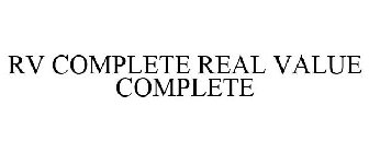 RV COMPLETE REAL. VALUE. COMPLETE.