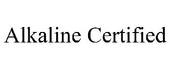 ALKALINE CERTIFIED
