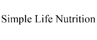 SIMPLE LIFE NUTRITION