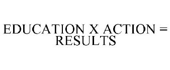 EDUCATION X ACTION = RESULTS