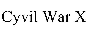 CYVIL WAR X