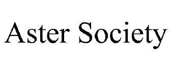 ASTER SOCIETY