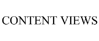 CONTENT VIEWS