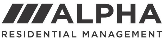 ALPHA RESIDENTIAL MANAGEMENT