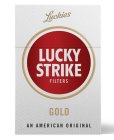 LUCKIES LUCKY STRIKE FILTERS GOLD AN AMERICAN ORIGINAL