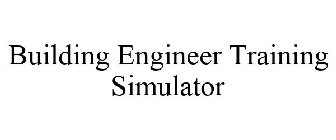 BUILDING ENGINEER TRAINING SIMULATOR