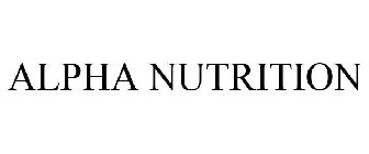 ALPHA NUTRITION