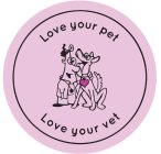 LOVE YOUR PET LOVE YOUR VET