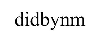 DIDBYNM
