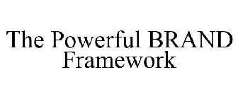 THE POWERFUL BRAND FRAMEWORK