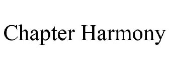 CHAPTER HARMONY