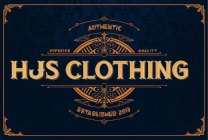 HJS CLOTHING AUTHENTIC SUPERIOR QUALITY ESTABLISHED 2019