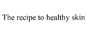 THE RECIPE TO HEALTHY SKIN