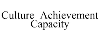 CULTURE ACHIEVEMENT CAPACITY