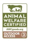 ANIMAL WELFARE CERTIFIED AWCGOODS.ORG OUTDOOR ACCESS 3