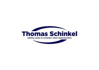 THOMAS SCHINKEL ADDING VALUE TO COMPLEX CLIENT OPPORTUNITIES