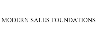 MODERN SALES FOUNDATIONS