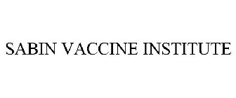 SABIN VACCINE INSTITUTE