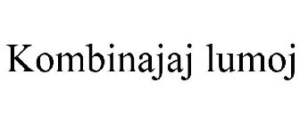 KOMBINAJAJ LUMOJ