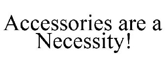 ACCESSORIES ARE A NECESSITY!