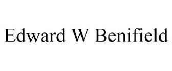 EDWARD W BENIFIELD
