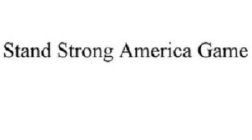 STAND STRONG AMERICA GAME