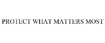 PROTECT WHAT MATTERS MOST