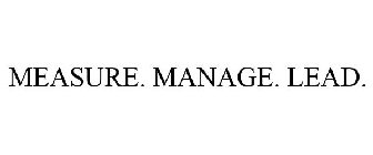 MEASURE. MANAGE. LEAD.