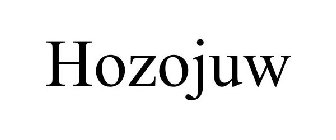 HOZOJUW