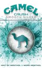 CAMEL CRUSH SMOOTH SILVER HINT OF MENTHOL MORE MENTHOL