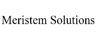 MERISTEM SOLUTIONS