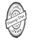 STAMPDAT 100% CERTIFIED 209