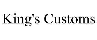 KING'S CUSTOMS