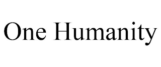 ONE HUMANITY
