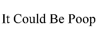 IT COULD BE POOP