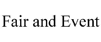 FAIR AND EVENT