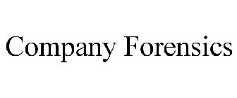 COMPANY FORENSICS