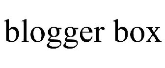 BLOGGER BOX