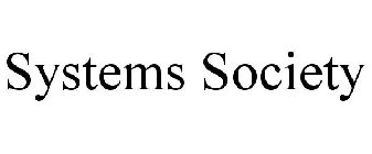 SYSTEMS SOCIETY