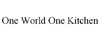 ONE WORLD ONE KITCHEN