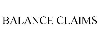 BALANCE CLAIMS