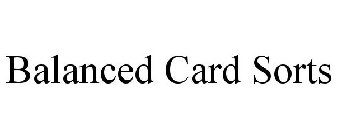 BALANCED CARD SORTS