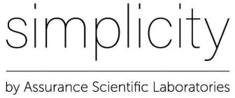 SIMPLICITY BY ASSURANCE SCIENTIFIC LABORATORIES