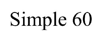 SIMPLE 60