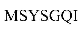 MSYSGQI
